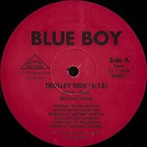 Blue Boy (3) - Trolley Ride / Hip Hop Will Never Stop