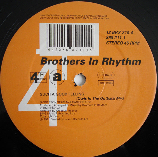 Brothers In Rhythm - Such A Good Feeling