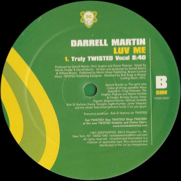 Darrell Martin - Luv Me