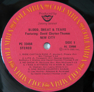 Blood, Sweat And Tears - New City