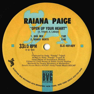 Raiana Paige - Open Up Your Heart Vinyl Record