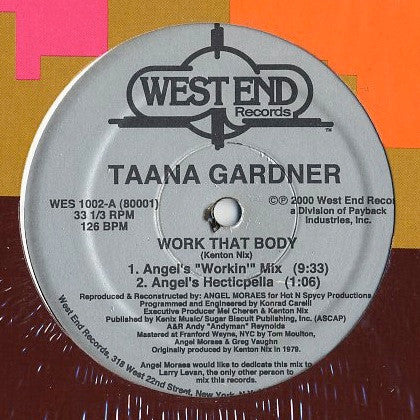 Taana Gardner - Work That Body - 2000