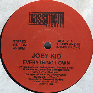 Joey Kid - Everything I Own Vinyl Record