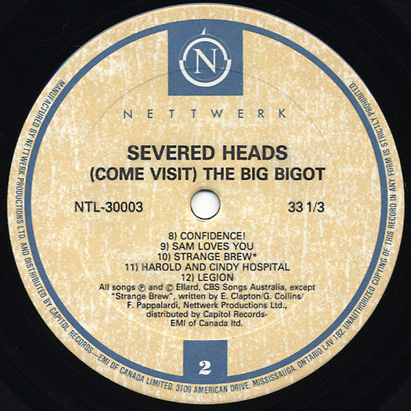 Severed Heads - Come Visit The Big Bigot