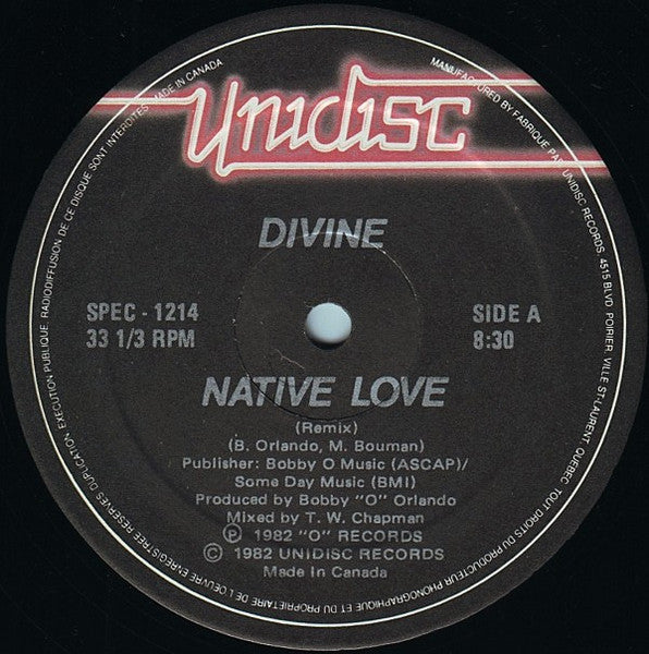 Divine / Oh Romeo - Native Love (Remix) / These Memories (Remix) - 1984