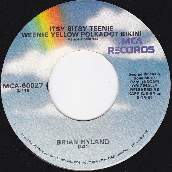 Brian Hyland - Itsy Bitsy Teenie Weenie Yellow Polkadot Bikini / Here Comes Summer