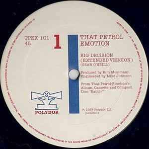 That Petrol Emotion - Big Decision 1987 - Quarantunes