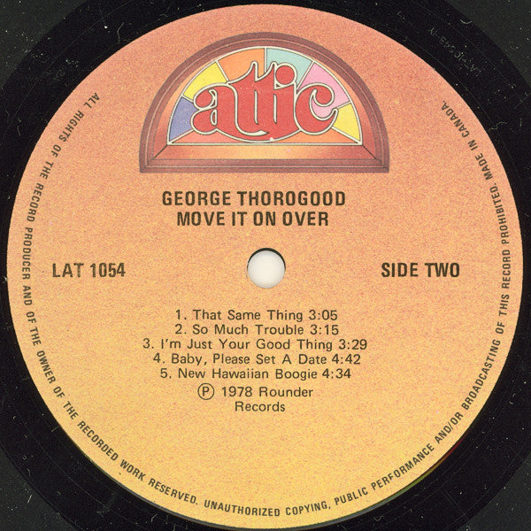George Thorogood & The Destroyers - Move It On Over - 1978