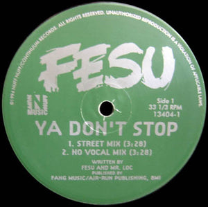Fesu - Ya Don't Stop