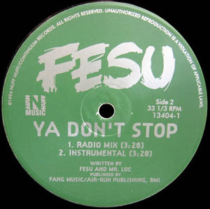Fesu - Ya Don't Stop
