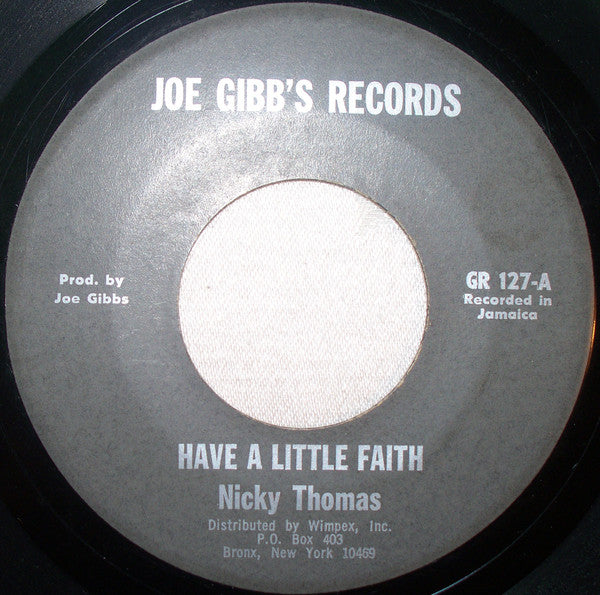 Nicky Thomas - Have A Little Faith -