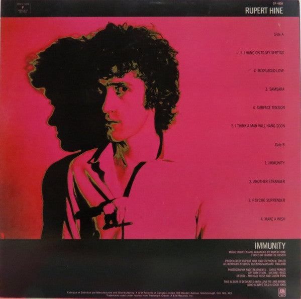 Rupert Hine - Immunity - 1981
