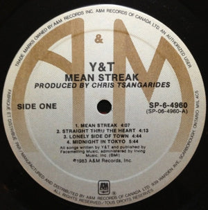 Y & T - Mean Streak - 1983