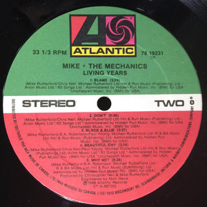Mike & The Mechanics - Living Years Vinyl Record