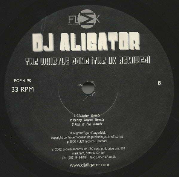 DJ Aligator - Lolllipop / The Whistle Song (The UK Remixes) - 2002