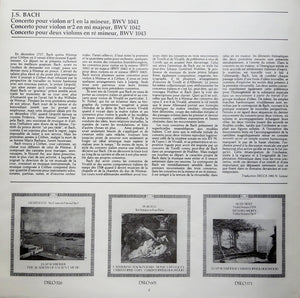 Johann Sebastian Bach - Jaap Schröder, Christopher Hirons, Academy Of Ancient Music, The, Christopher Hogwood - Violin Concertos 1 & 2 / Concerto For 2 Violins - 1982
