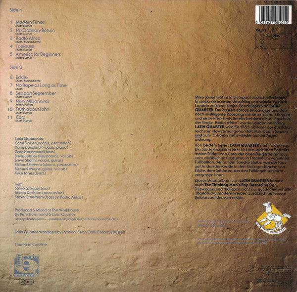 Latin Quarter - Modern Times