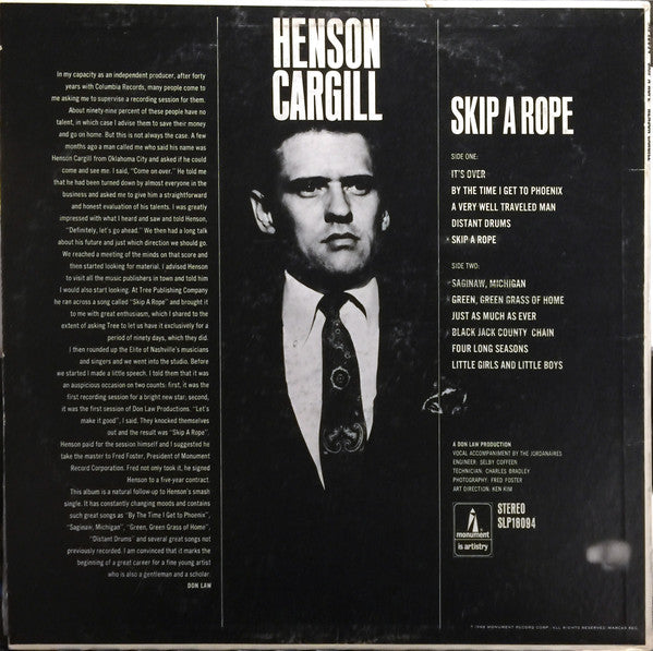 Henson Cargill - Skip A Rope