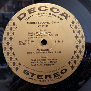 Andrés Segovia - On Stage