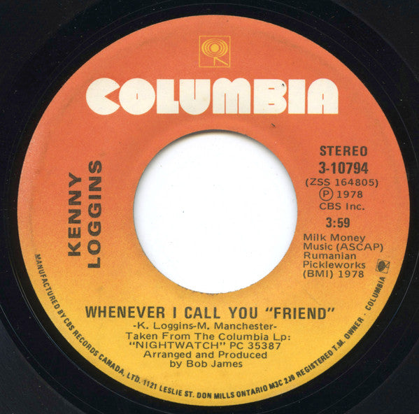 Kenny Loggins - Whenever I Call You "Friend" - 1978