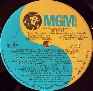 Various - Grease - The Original Broadway Cast Album -