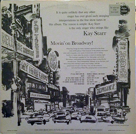 Kay Starr - Movin' On Broadway - 1960