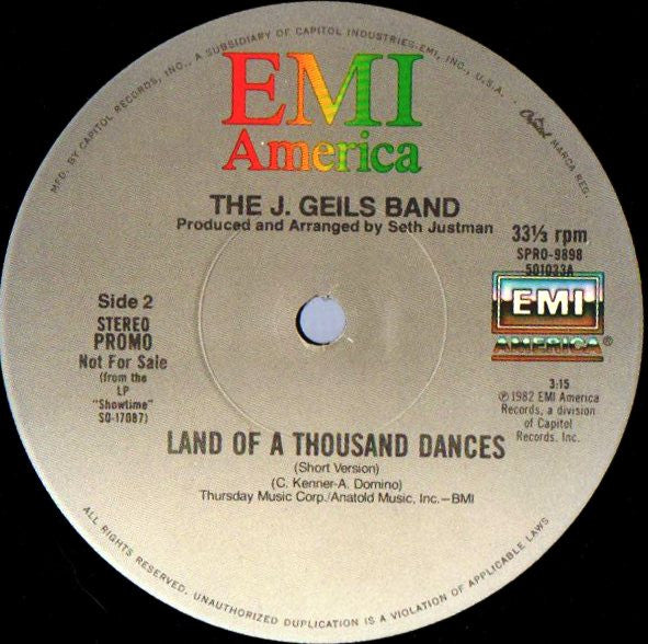 J. Geils Band, The - Land Of A Thousand Dances - 1982