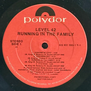 Level 42 - Running In The Family - 1987
