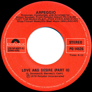 Arpeggio (2) - Love And Desire (Part I) / Love And Desire (Part II)