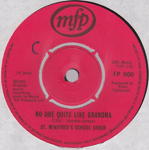 St. Winifred's School Choir - There's No One Quite Like Grandma Vinyl Record