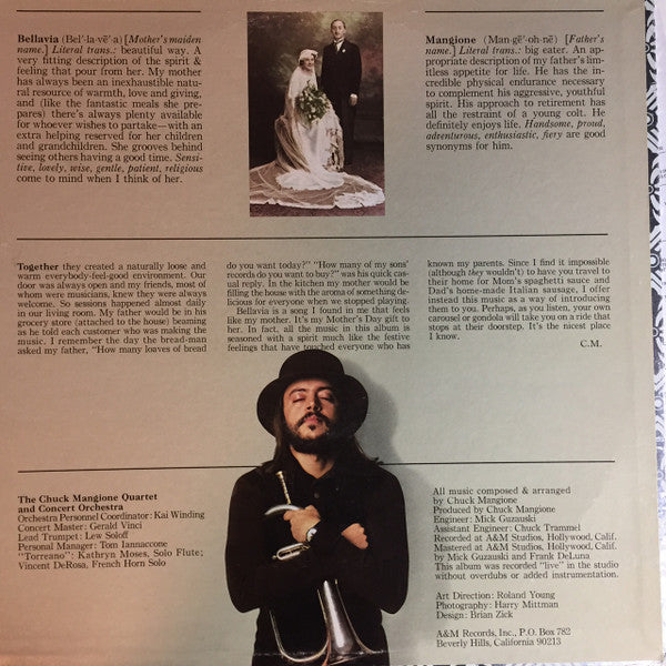 Chuck Mangione - Bellavia - 1975