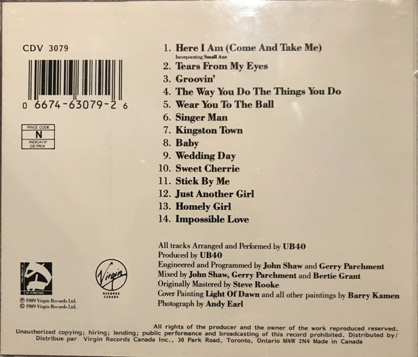 UB40 - Labour Of Love II (CD) -