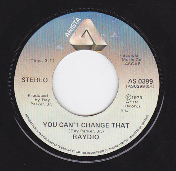 Raydio - You Can't Change That / Rock On - 1979