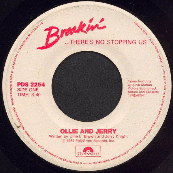 Ollie And Jerry - Breakin'... There's No Stopping Us