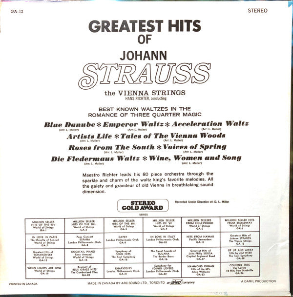 Hans Richter (10) - Greatest Hits Of Johann Strauss