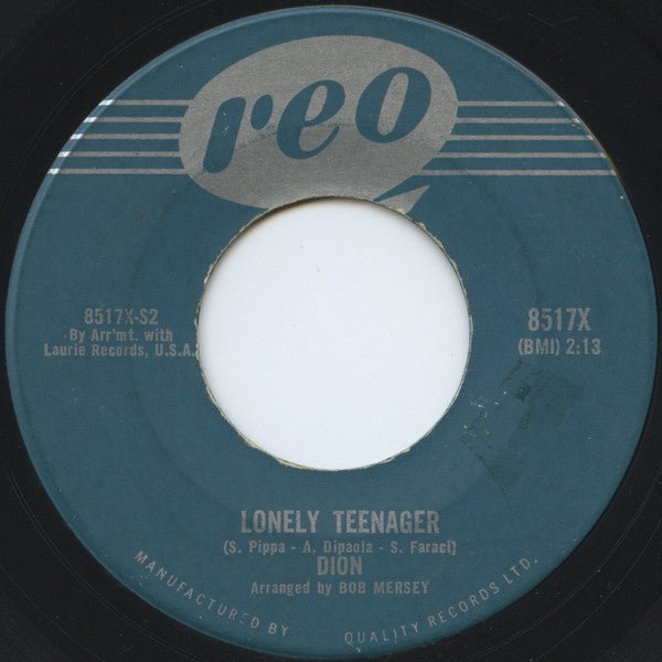 Dion (3) - Lonely Teenager / Little Miss Blue