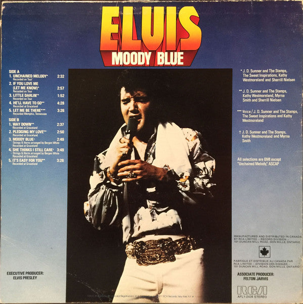 Elvis Presley - Moody Blue - 1977