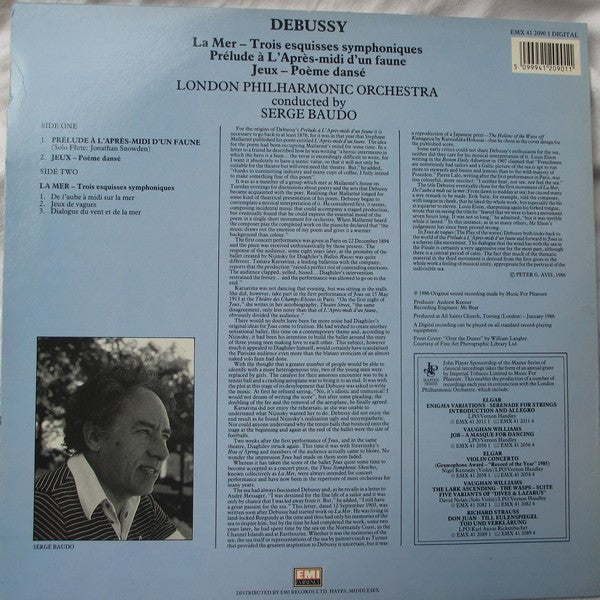 Claude Debussy - La Mer - Prelude A L'Apres-Midi D'Un Faune - Jeux