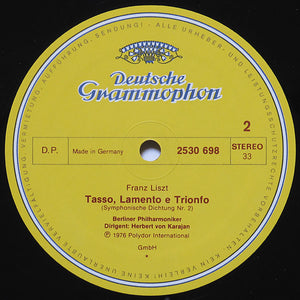 Franz Liszt, Berliner Philharmoniker ∙ Herbert von Karajan - Ungarische Rhapsodien Nr.4 U. 5 = Hungarian Rhapsodies / Tasso: Lamento E Trionfo - 1977