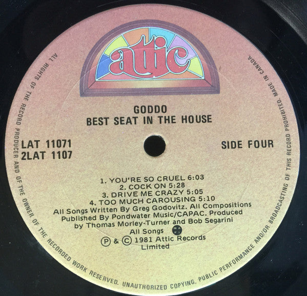 Goddo - Best Seat In The House - 1981