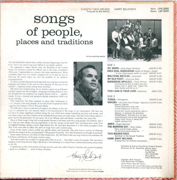 Harry Belafonte - Streets I Have Walked