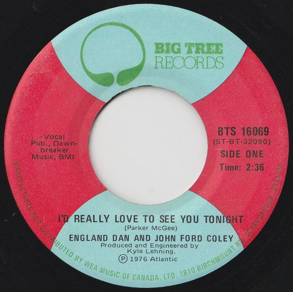 England Dan & John Ford Coley - I'd Really Love To See You Tonight - 1976