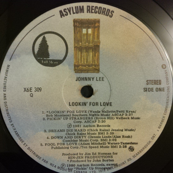 Johnny Lee - Lookin' For Love Vinyl Record