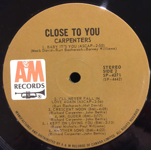 Carpenters - Close To You - 1970