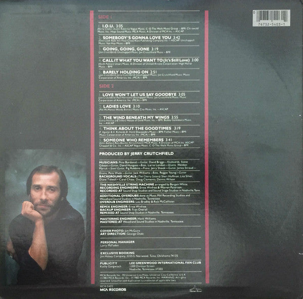 Lee Greenwood - Somebody's Gonna Love You - 1983