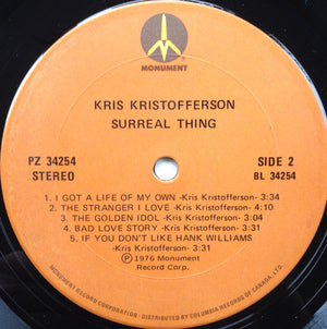 Kris Kristofferson - Surreal Thing - 1976