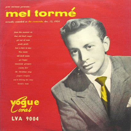 Gene Norman Presents Mel Tormé - At The Crescendo - 1956