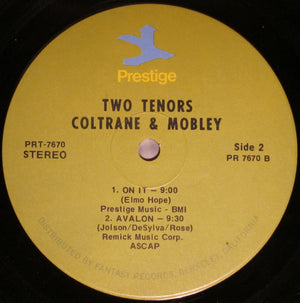 John Coltrane With Hank Mobley - 2 Tenors - 1972