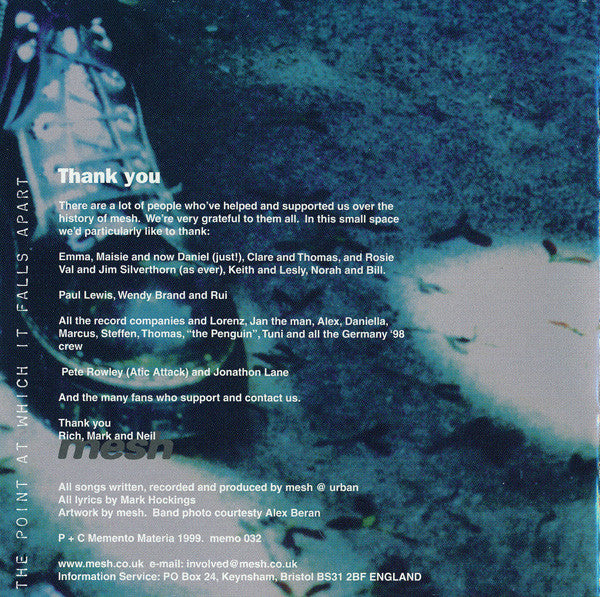 Mesh - The Point At Which It Falls Apart (CD) - 2000