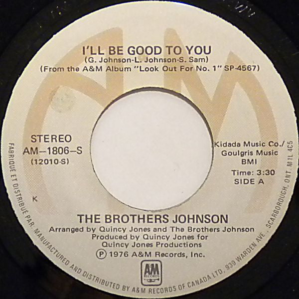 Brothers Johnson - I'll Be Good To You